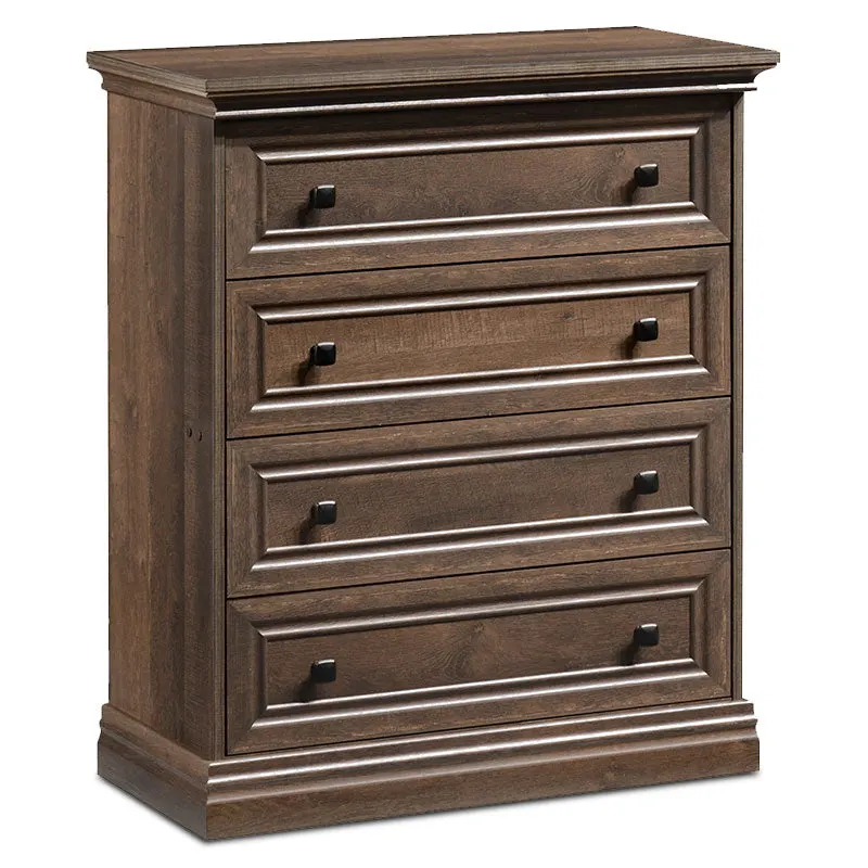 Comoda cu 4 sertare Mozart, nuc, 80x40x96 cm - Nuc