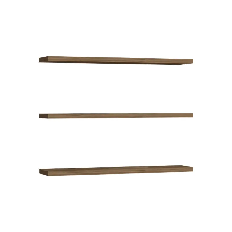 Set 3 rafturi de perete Edna, Melamina, 60x14 cm - Nuc
