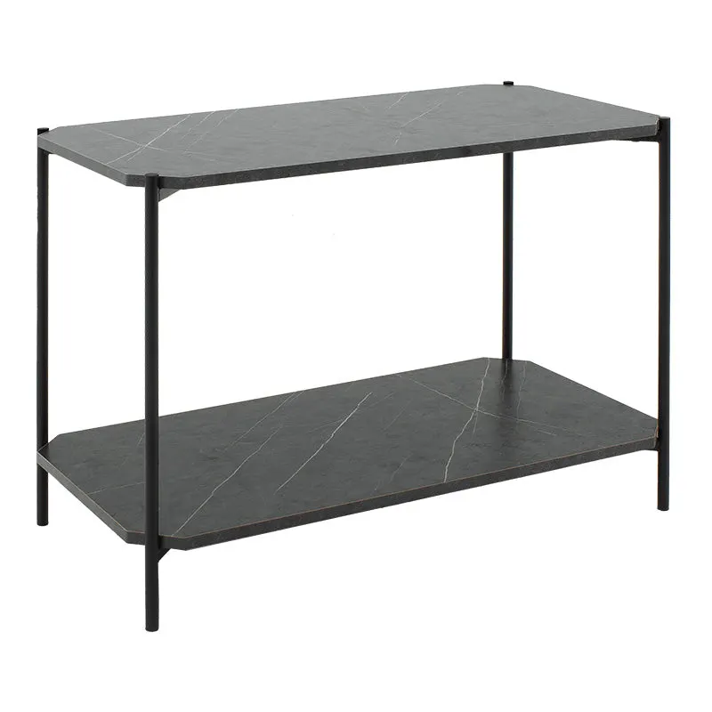 Masuta de cafea Mara, gri inchis - negru, 80x40x55 cm - Gri