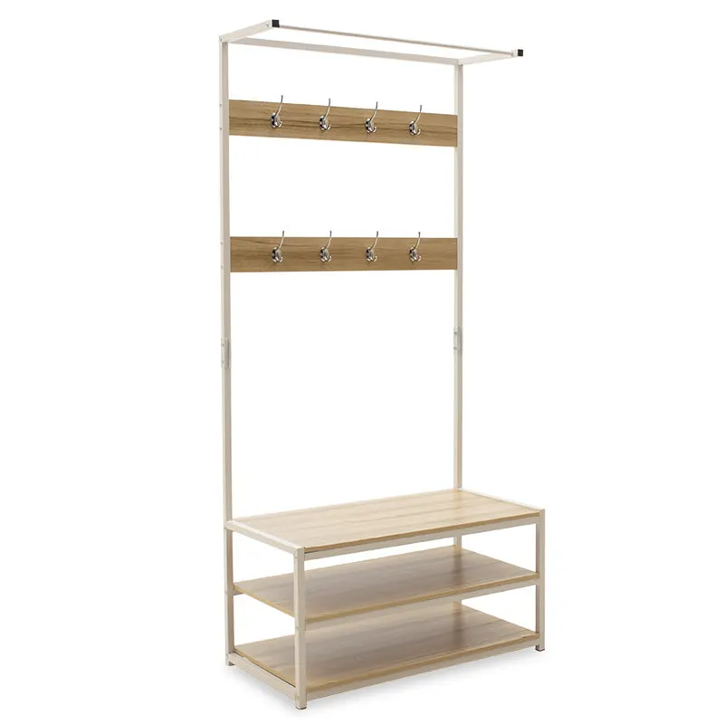 Cuier Intrare Ralph Maple, Alb, 80x40x170 cm - Nuc
