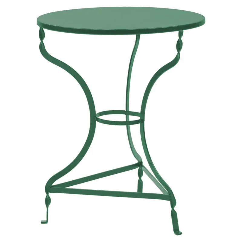 Masa Noah alb Stejar metalica, D58x72 cm - Verde