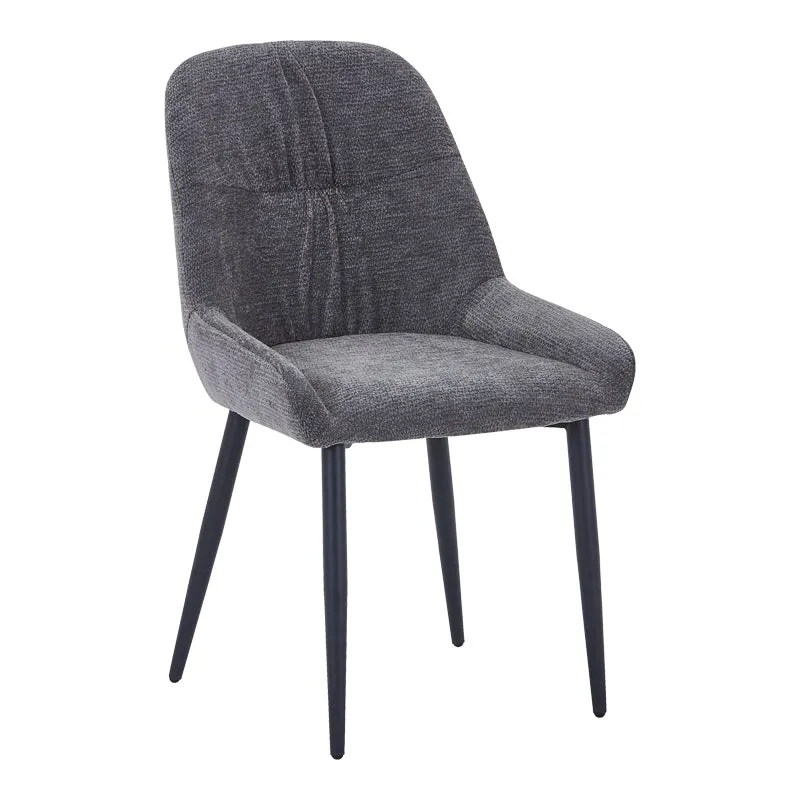Scaun Larissia, Stofa, 53x59x89 cm - Antracit