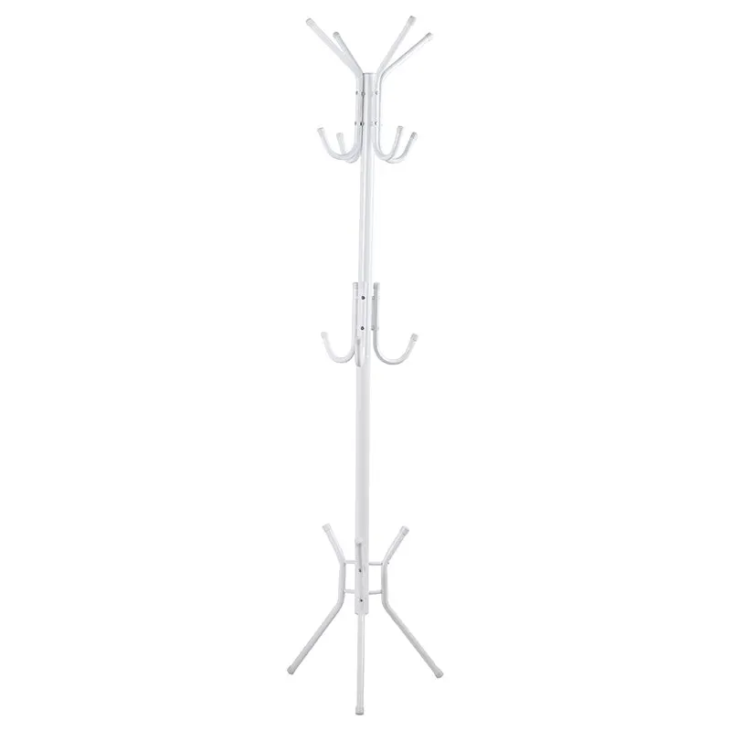 Cuier Piero metal, Alb - Negru, D44x181 cm - Alb