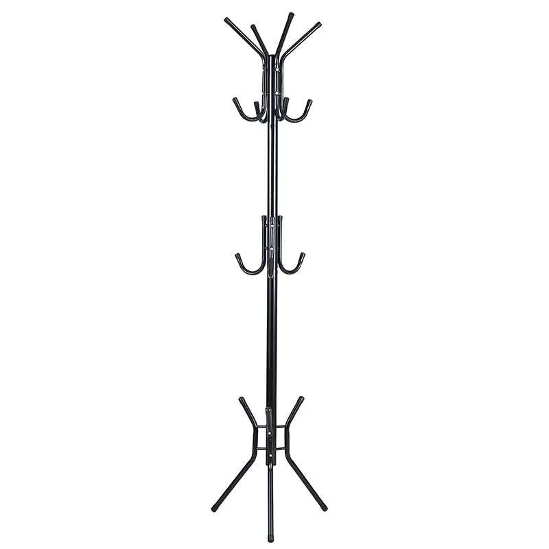 Cuier Piero metal, Alb - Negru, D44x181 cm - Negru