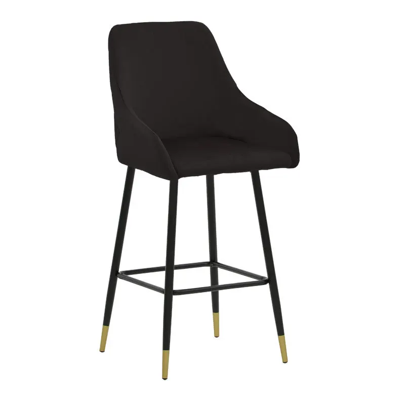 Scaun de Bar Lithe metal, 47x44x98 cm - Negru