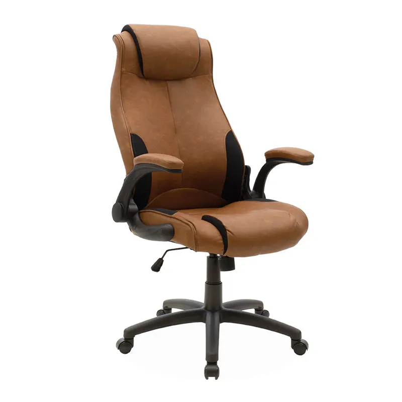 Scaun de birou managerial Bear PU, 65x79x115 cm - Maro