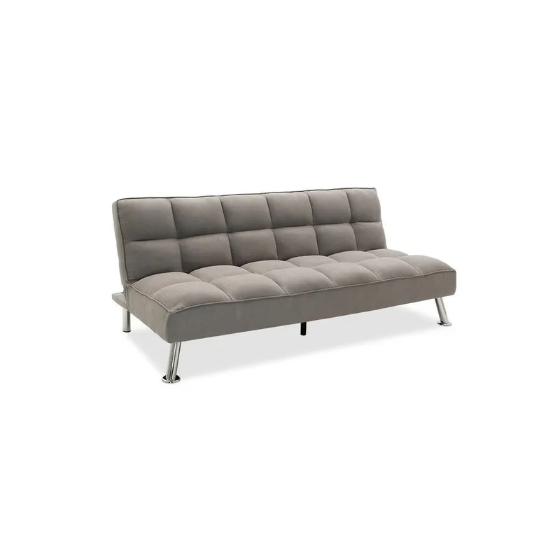 Canapea extensibilă Rebel, material textil, Diverse culori, 189x92x82 cm - Gri deschis