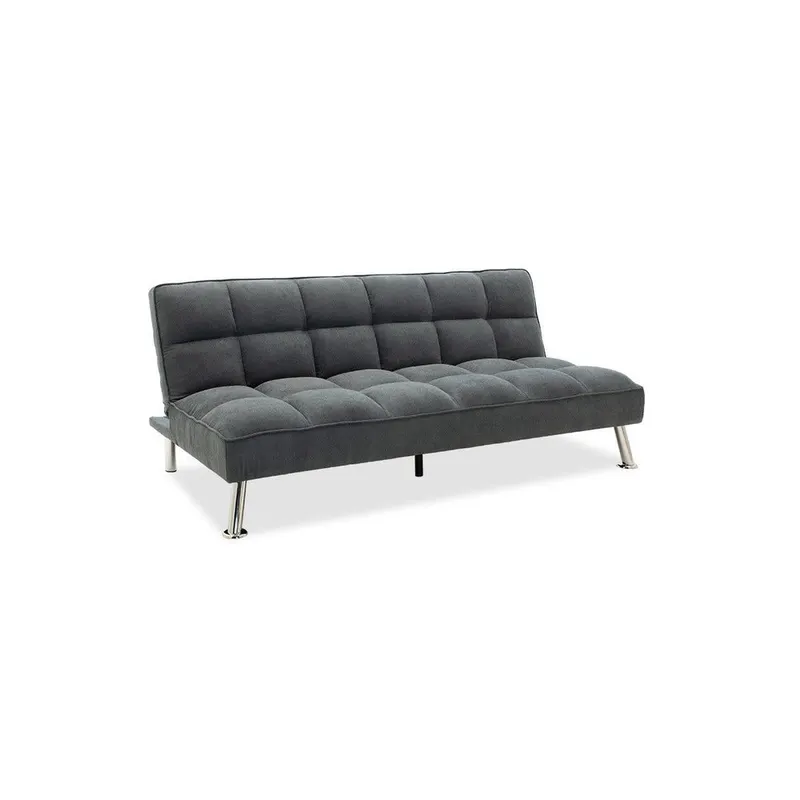 Canapea extensibilă Rebel, material textil, Diverse culori, 189x92x82 cm - Gri închis