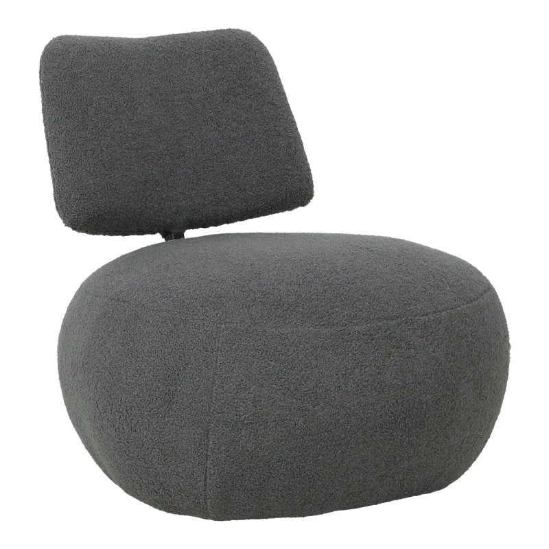 Stonie fotoliu stofă boucle, antracit, 67x73x67 cm - Antracit