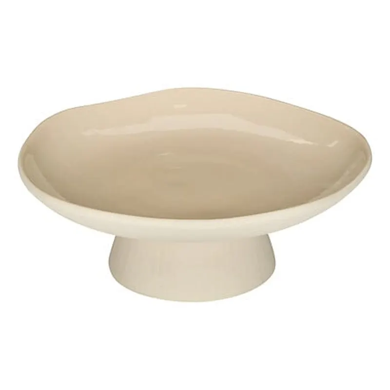 Decorațiune metal Decorative bowl Orezan ceramic, bej, Ø28x10 cm - Bej
