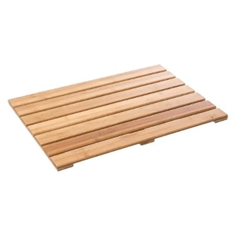 Covoraș de baie Bambou, Negru - Natural, 53x36 cm - Natural