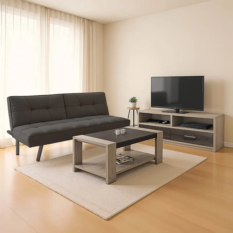 Set mobilier sufragerie 3 piese Flow, Lemn/Metal, variabile, 175x83x74 cm - Multicolor