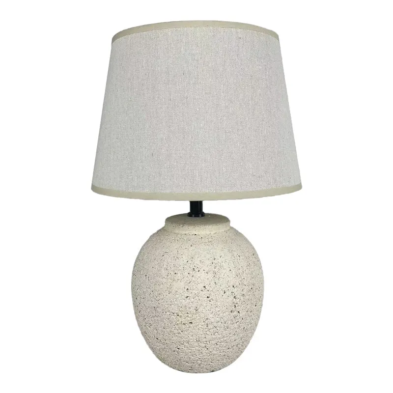 Lustră de masă cu iluminare Lurata, Ceramică, Bej, 26x38 cm - Bej