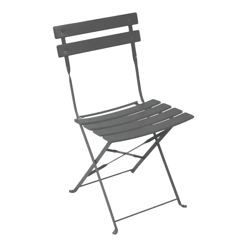 Scaun Bistro pliabil, metalic, Antracit - Verde, 42x46x82 cm - Antracit