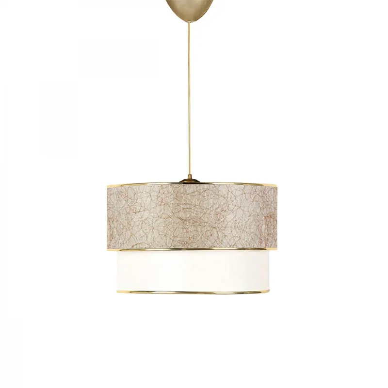 Lustra tavan PWL-1089, Crem-auriu, D30x20 cm - Crem