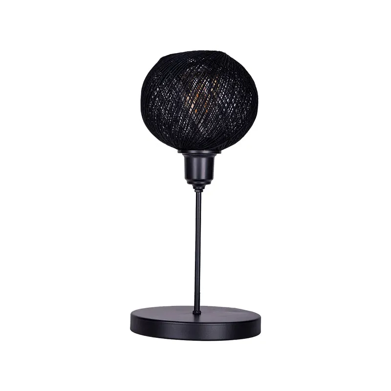 Lampa de masa Gaia, metal, negru, 22x30 cm - Negru