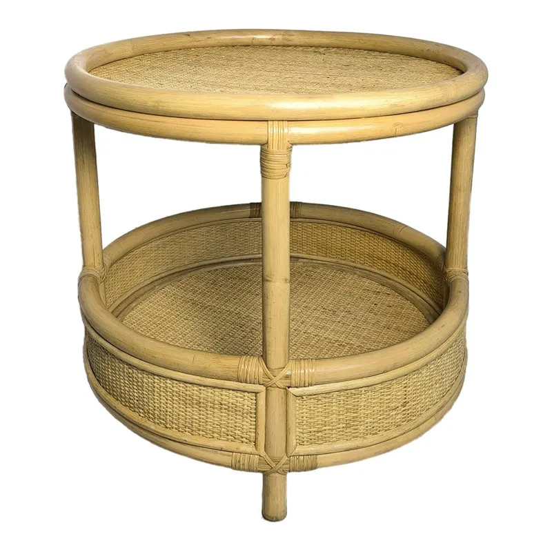Masa laterala Moody, Rattan, Natur, 55x51 cm - Natur