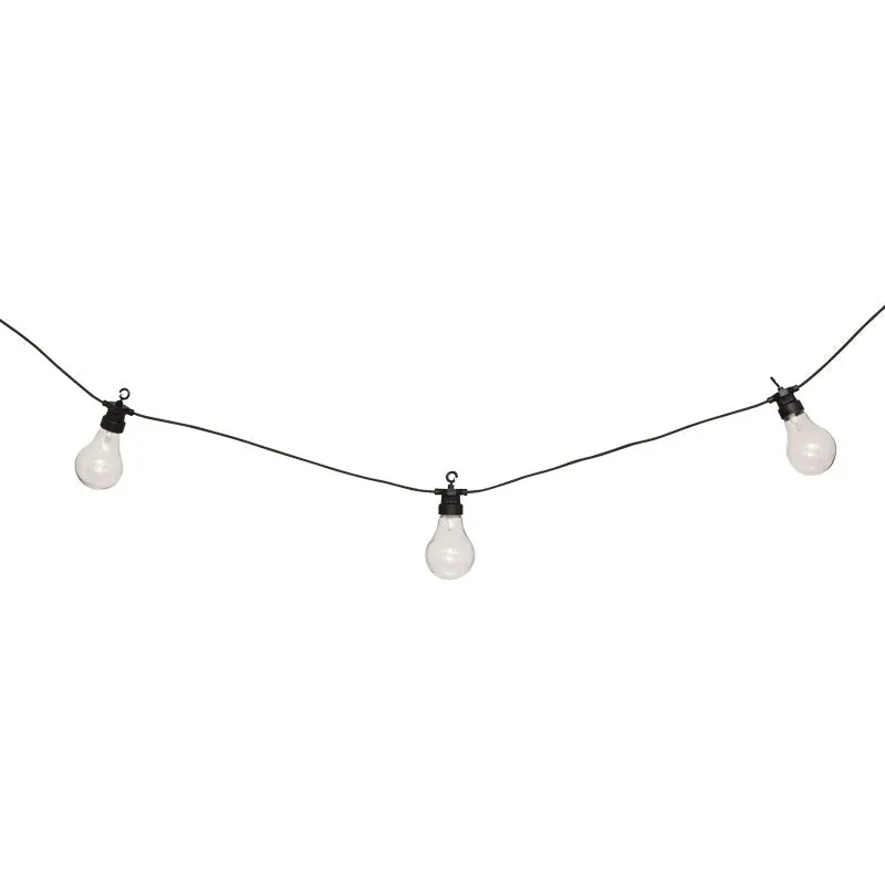 Ghirlanda decorativa cu 10 lumini LED Karivan, Negru, 490x12x6 cm - Negru