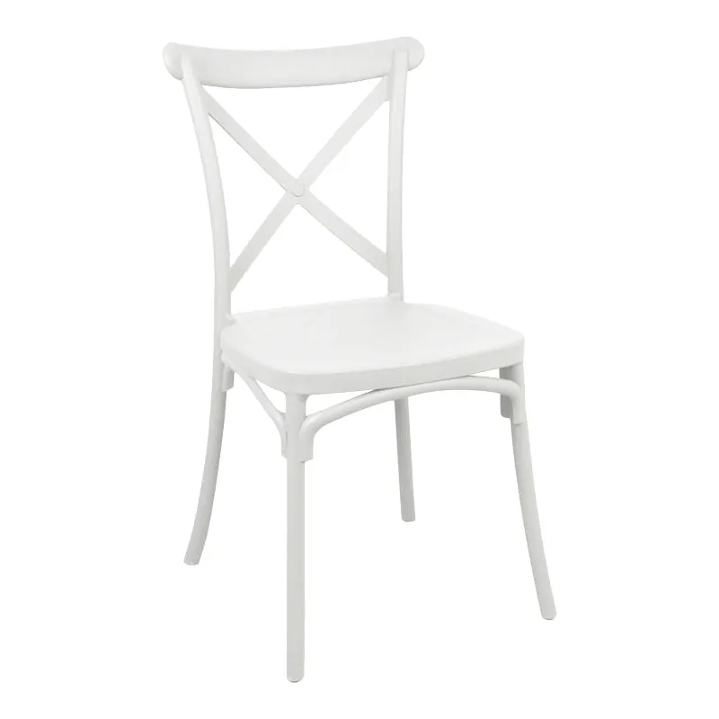 Scaun exterior Crossie, 43x53x88 cm - Alb