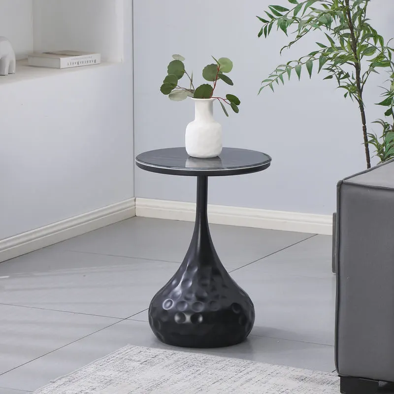 Masuta de cafea Gala, Metal, Negru, D40x60 cm - Negru
