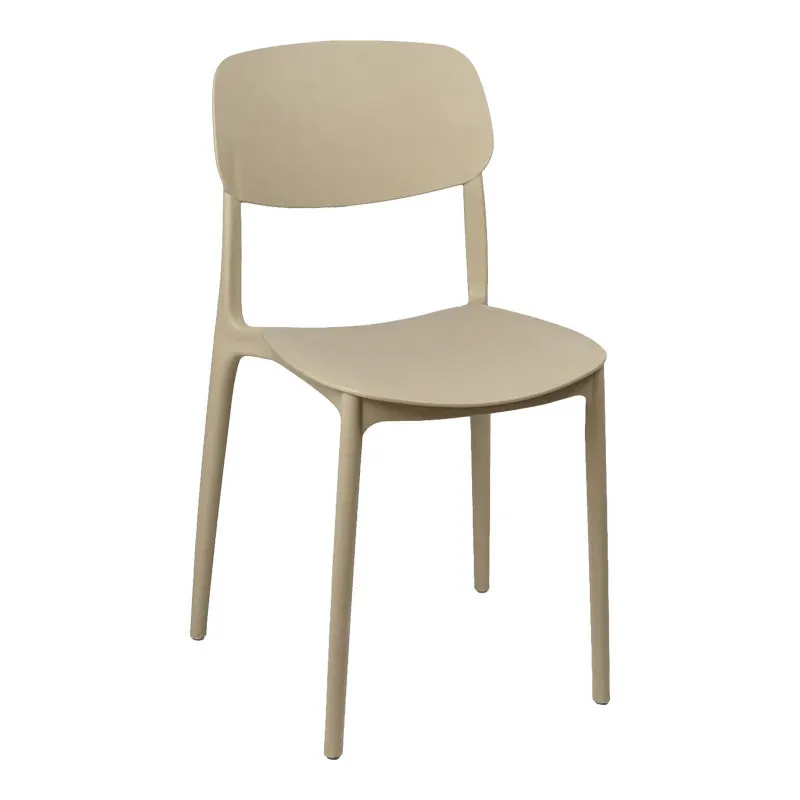 Scaun stivuibil Berdian, Polipropilena, Cappuccino, 38x49x79 cm - Bej