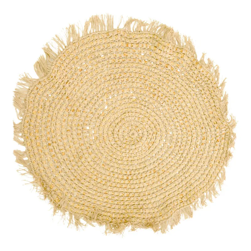 Covor din Juta Mibre, Natural, Dia. 120 cm, 120x120 cm - Natur