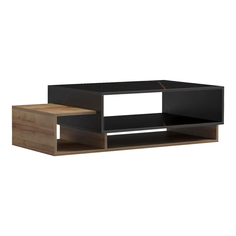 Masuta de cafea Dekost, Pal melaminat, 105x50x32 cm - Stejar-Marmura Neagra