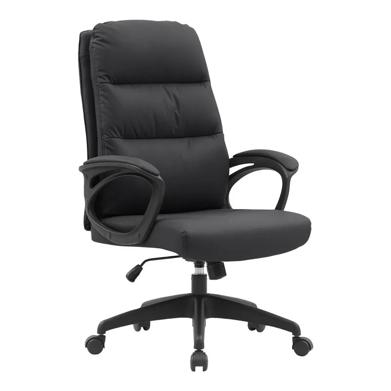 Scaun de birou Enfiria, Negru, 66x66x110-122 cm - Negru