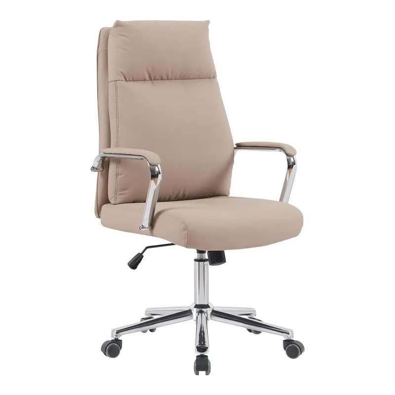 Scaun de birou pentru manager Siquel, cappuccino, 65x58 cm - Bej