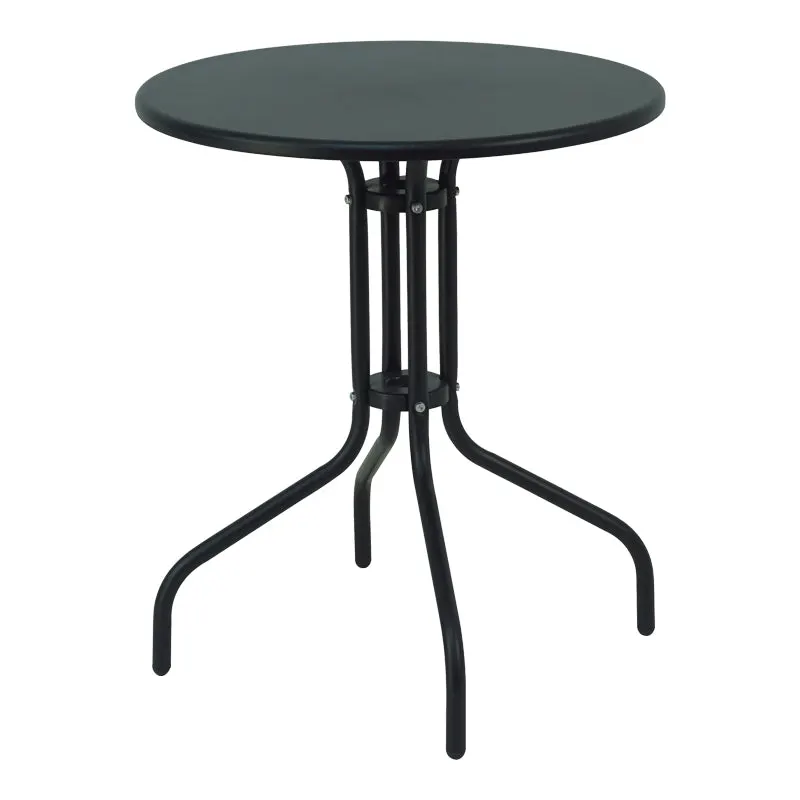 Masa Vergo, Metal, D60x70 cm - Negru
