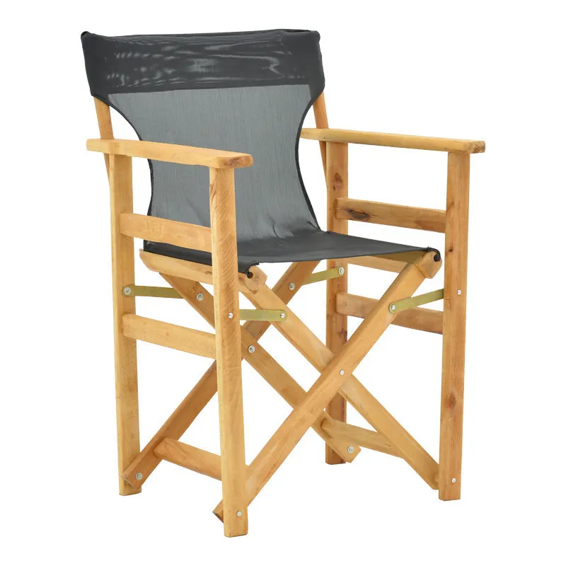 Scaun directorial Kompa din lemn de fag masiv, Natural - Tesatura neagra inchis Nexus, 54x57 cm - Natur