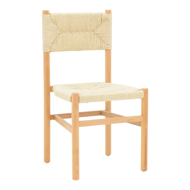 Scaun Oarvine Natural-funie, Natural, 46x52x88 cm - Natur