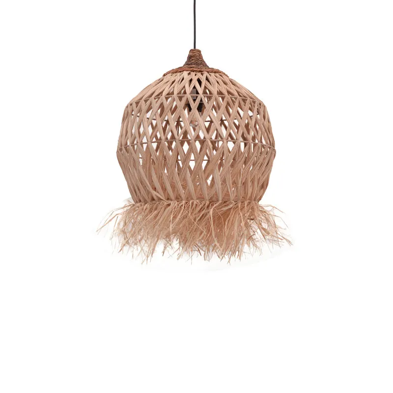 Lustra Marjione din fibre eco, Natural, 45x45x55 cm - Natur