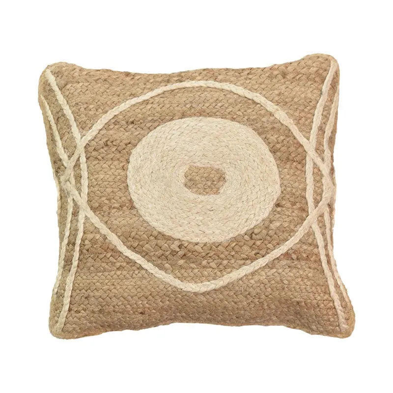 Pernuta decorativa ratan Foliens Boho, Natural, 45x45 cm - Natur