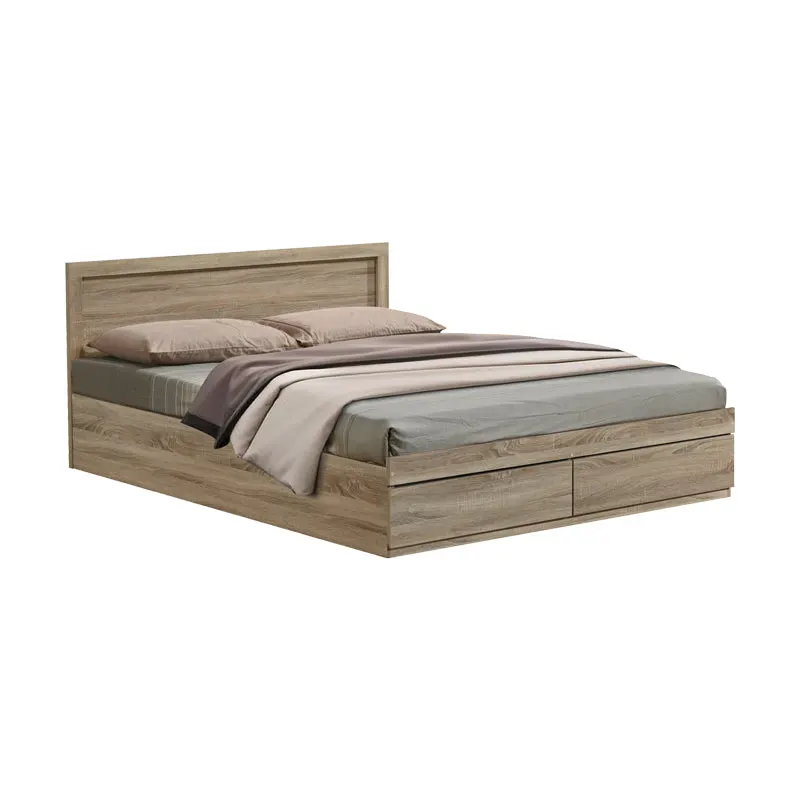 Pat Olympus cu sertar, Diverse culori, 140x200 cm - Stejar