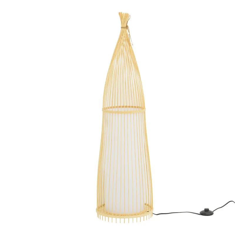 Lampa de podea Florance bambus, Natural, D28x100 cm - Natur