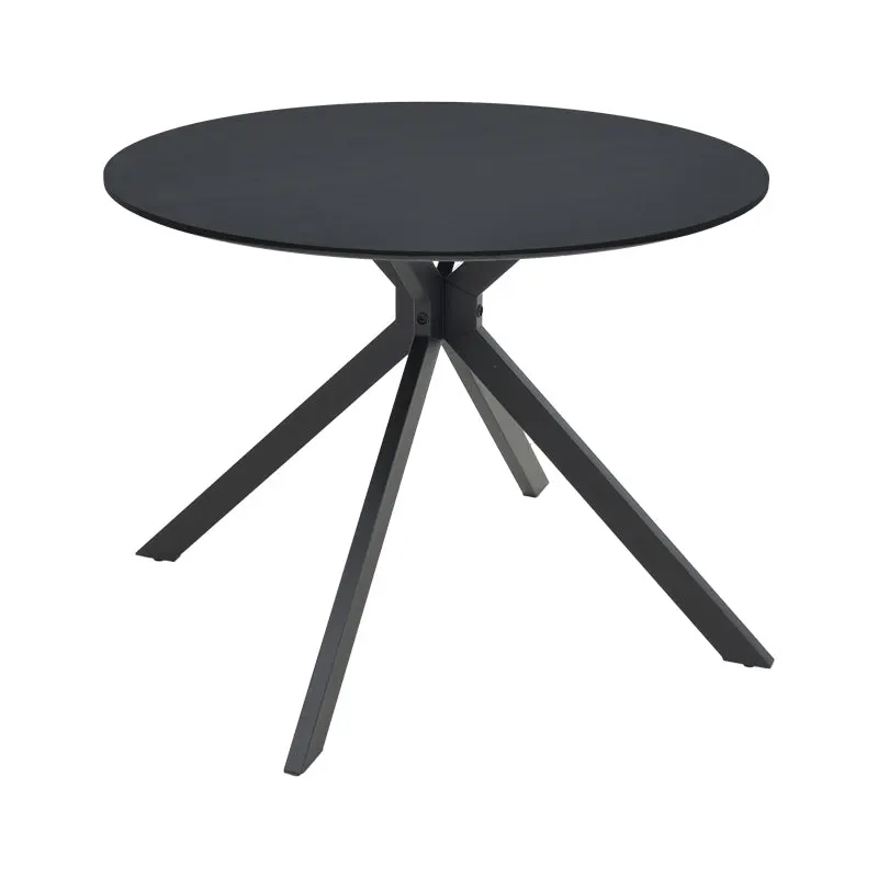 Masa Xuson Natural mdf, negru, D80x75 cm - Negru