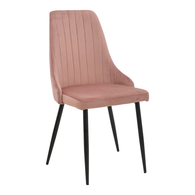 Scaun Azori catifea mar putred, Roz, 49x55x85 cm - Roz