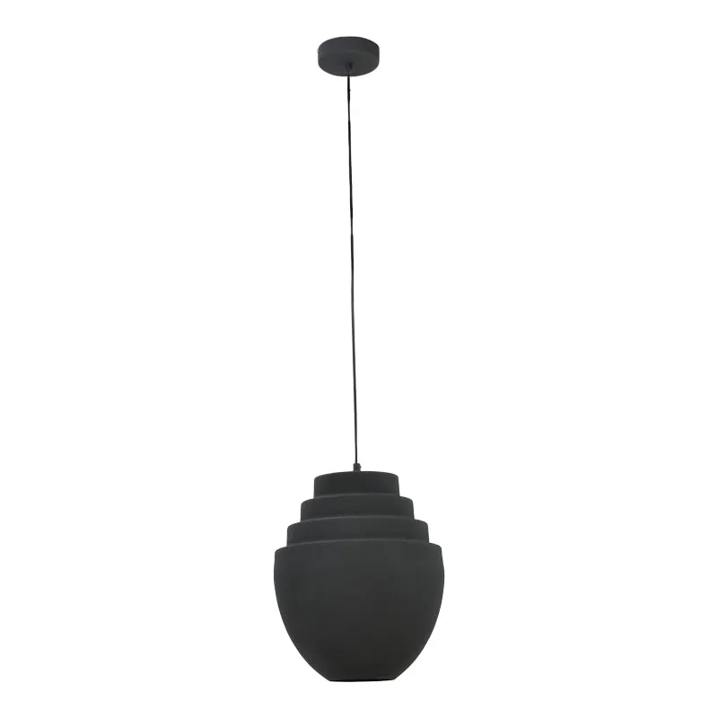 Lustra Kelsy metal, negru, 30x30x122 cm - Negru