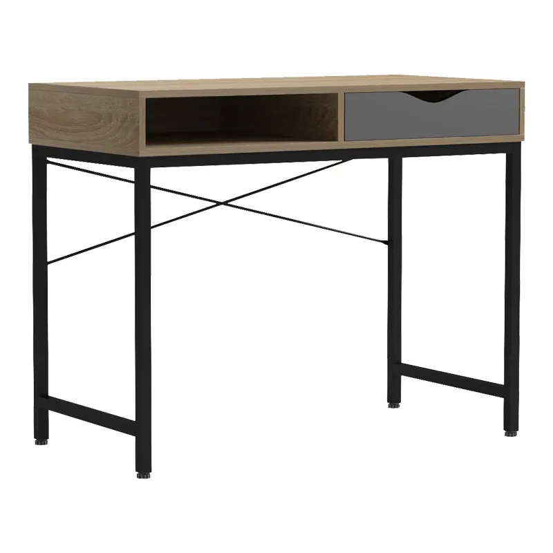 Birou Kama, Gri Sonoma, 95x48x76 cm - Stejar