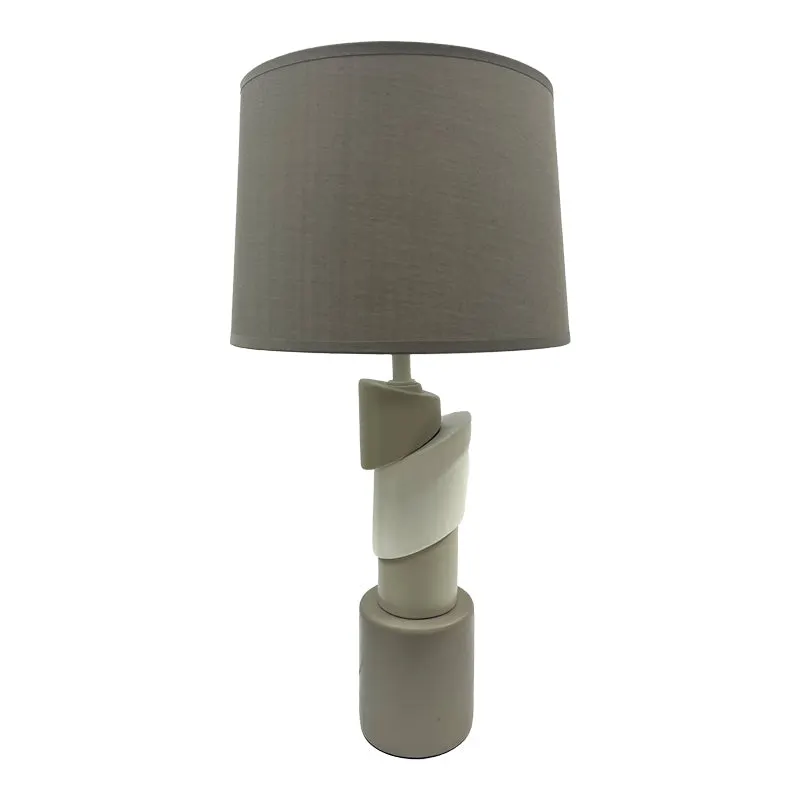 Veioza Frant ceramica-metal, maro, 28x28x54 cm - Maro