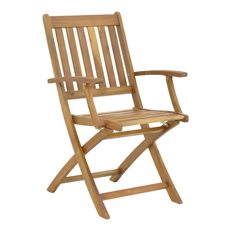 Scaun pliabil de gradina Mobie, Maro, 56x61x89 cm - Natur
