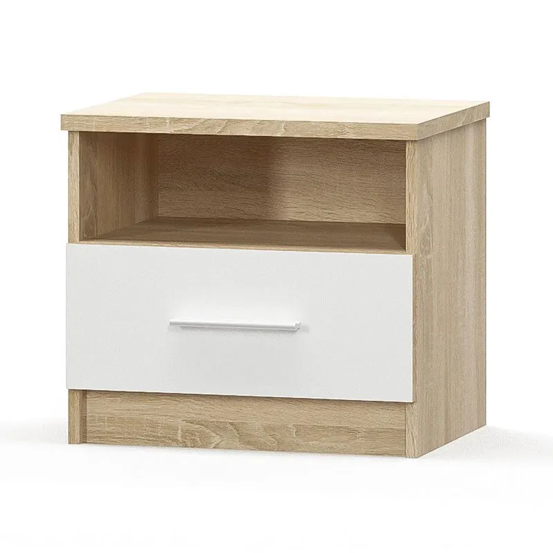 Noptiera Geneva, Alb, 50x37x46 cm - Alb