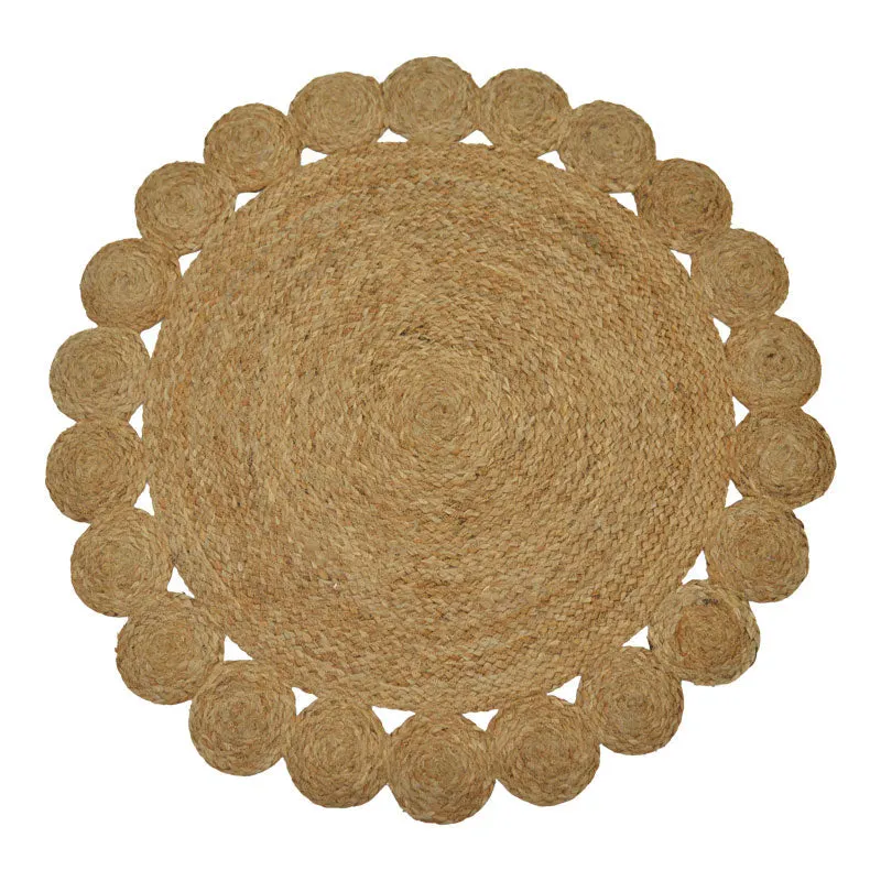 Covor Voni iuta, Natural, D100x1 cm - Natur