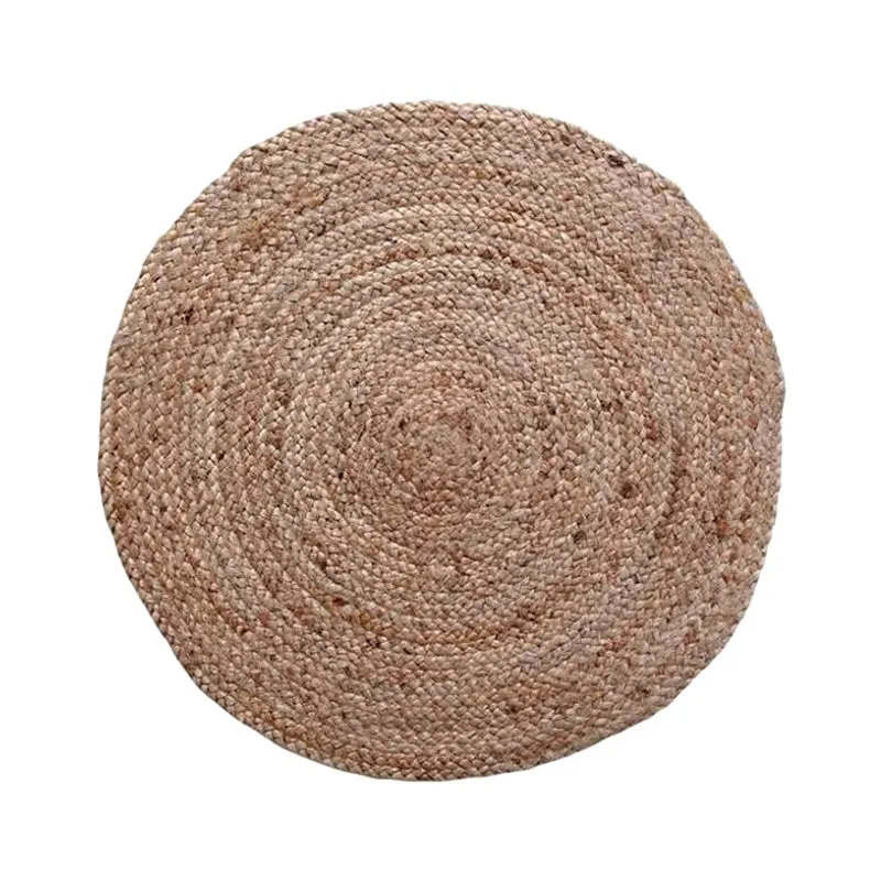 Covor iuta Solon Boho, Bej, 100x100 cm - Bej