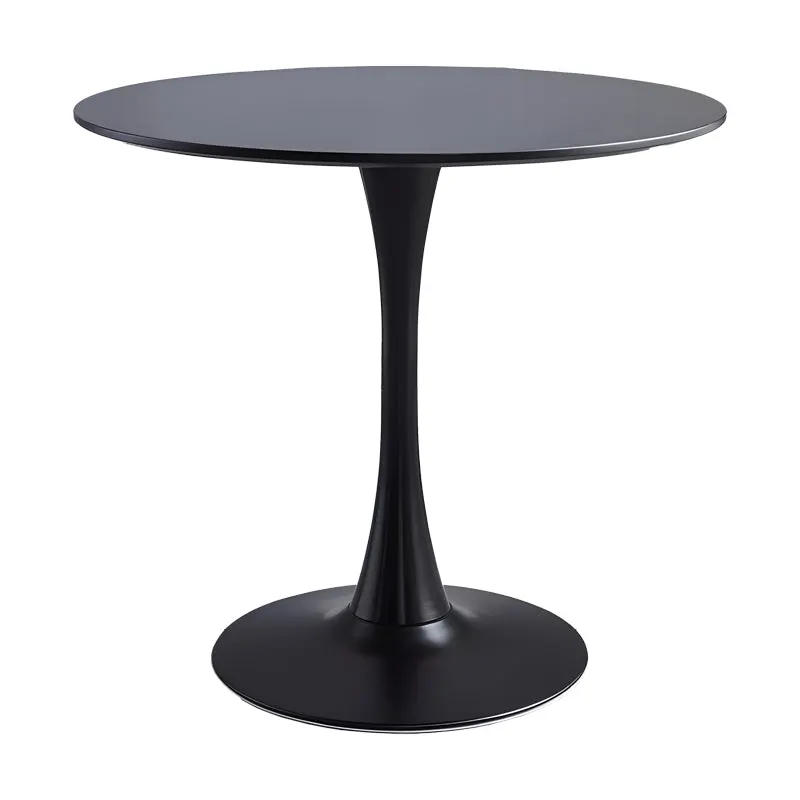 Masa Elijah, neagra, D60x74 cm - Negru