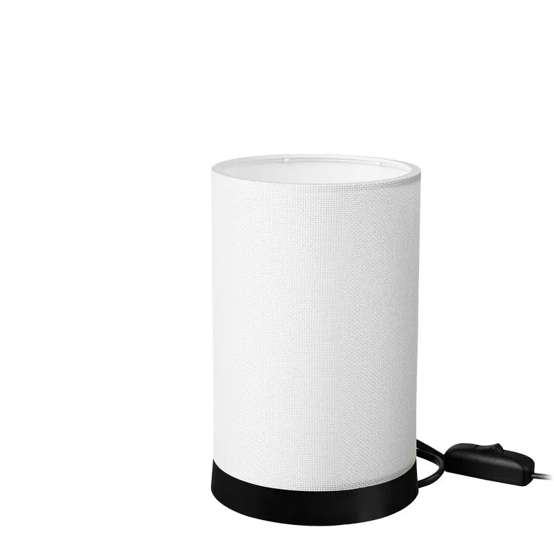 Lampa de Masa Fana din pvc, Crem - Gri, D14x21 cm - Crem