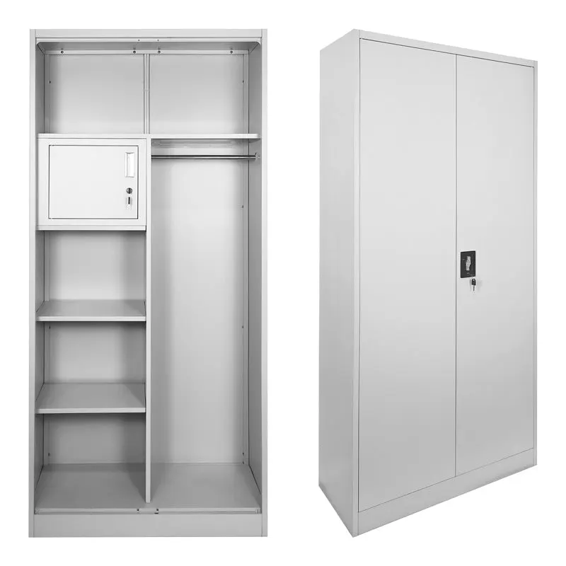 Dulap multifunctional Zogi, Metal, 90x45x180 cm - Gri