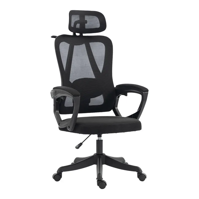 Scaun de birou directorial Exeter, 50x58x129 cm - Negru