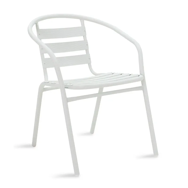 Scaun Tade metal, 58x54x73 cm - Alb